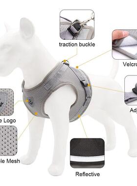 Cat Collar Vest Harness Leash For Dogs Cats Kitten Adjustabl