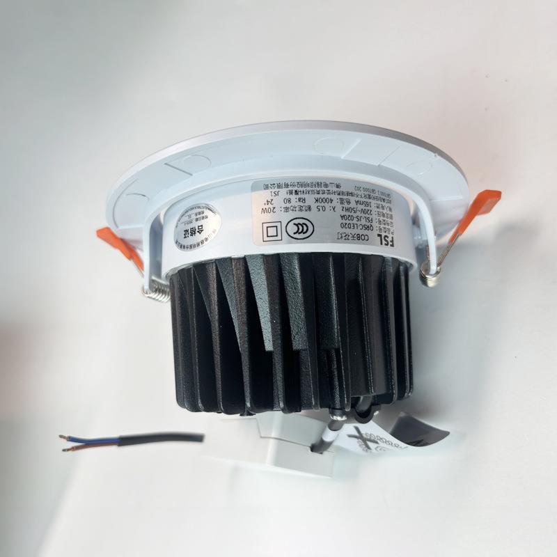 FSL Foshan Lighting Hill Spotlight Embedded Clothing Store Open Hole Downlight Ceiling Living Room LED Ceiling Light