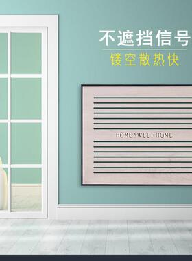 弱电箱电表箱装饰画网路线盒遮挡配电箱左右推拉式2021新款不挡讯