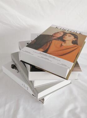 彷真假书道具 ins风北欧风民宿样板房客厅家居饰品杂志风拍照摆件