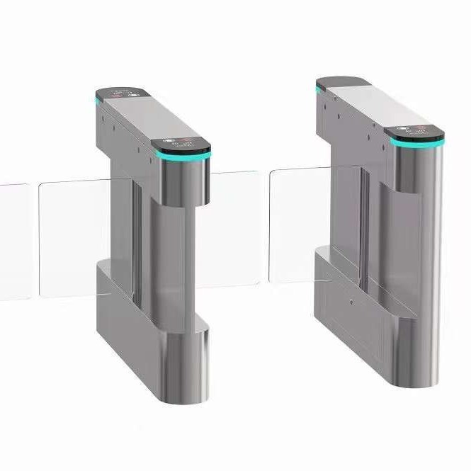 Office face attendance attendance small swing gate community access control attendance system face recognition gate remote control fingerprint recognition