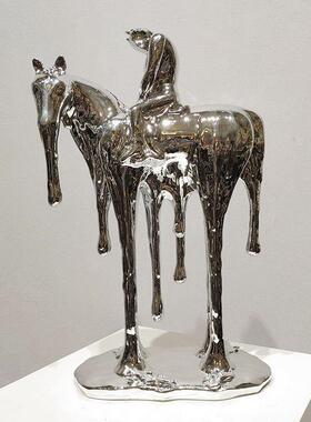 现代装轻奢复古摆骑士摆艺件客厅酒柜饰品设创意士兵玄关SLL桌面