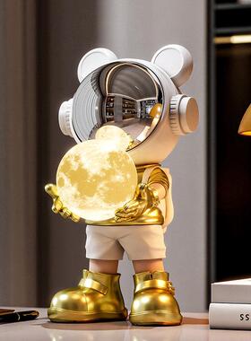 太空人太空人小摆件客厅房间酒柜家居装饰品桌面航天员小夜灯礼物