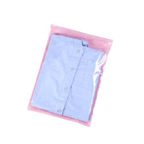 厂家透明服装拉链袋pe透明自封袋收纳服装警示语塑料袋 - 图3