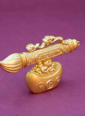 新款元宝大笔进财龙笔家居办公室摆件大笔发财招财工艺品摆件