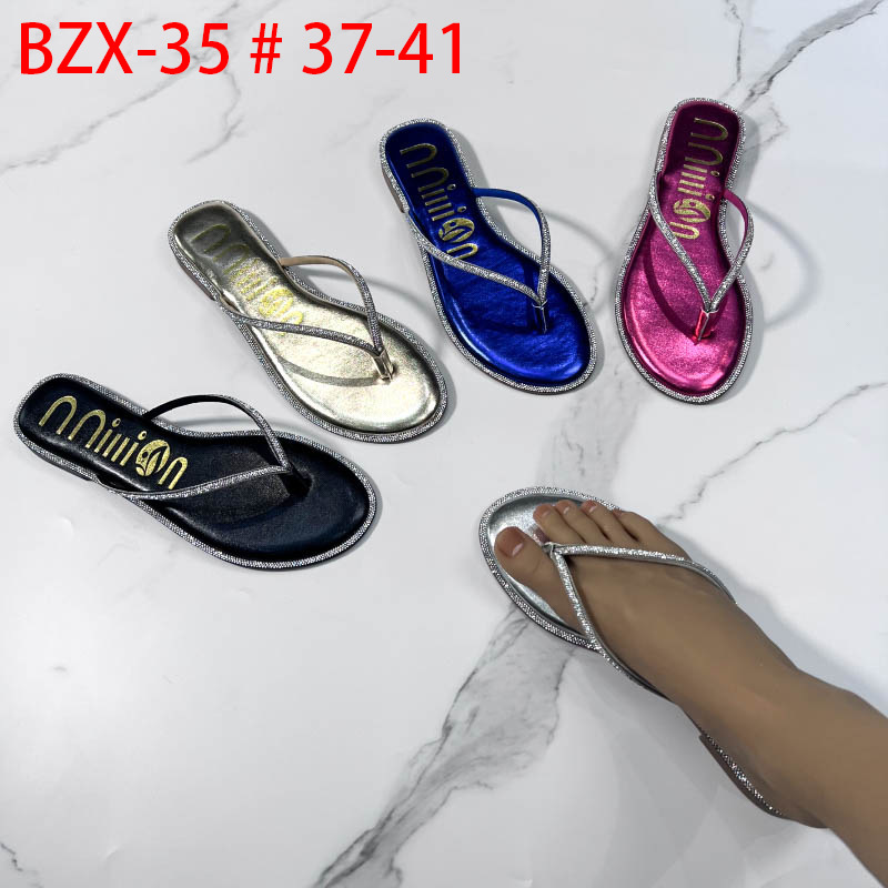 Sandals ladies slippers shoe female footwear平底女拖鞋2024 - 图1