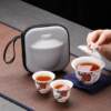 Travel tea set portable tea set one bowl two cups outdoor storage bag portable bag business gift LOGO