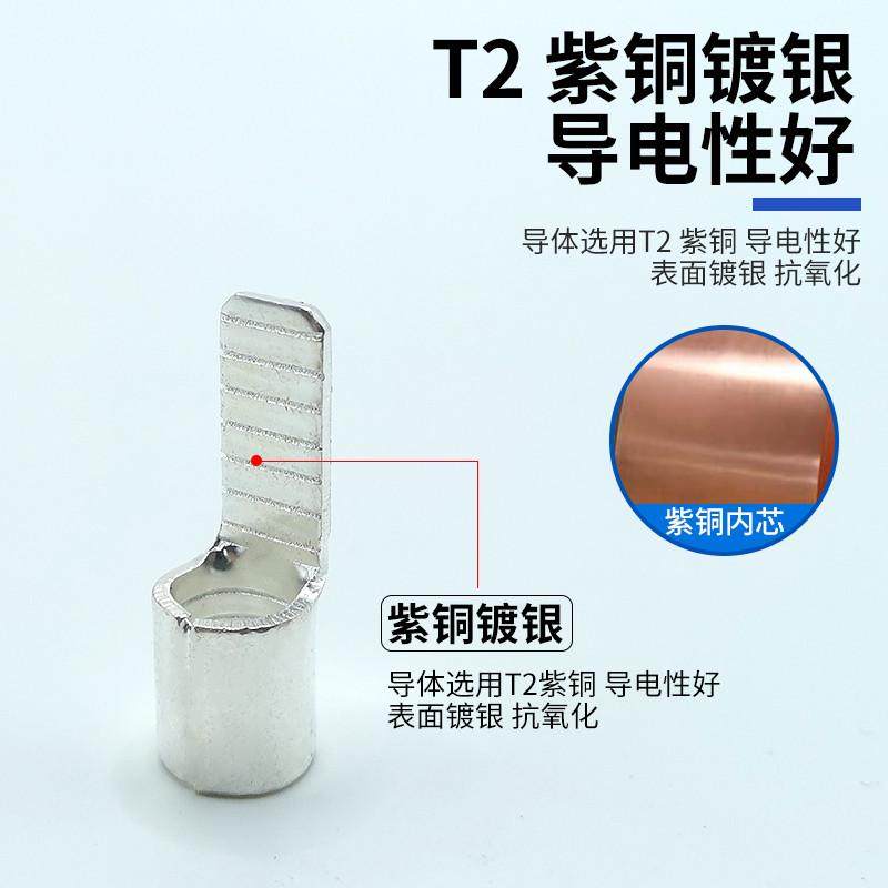 C45空气开关插针插片冷压接线端子铜鼻子线耳接线连接器紫铜镀银,淘宝优惠券,粉丝福利购,淘宝优惠卷