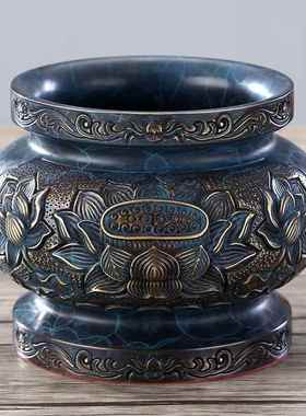 佛具用品大全佛灯佛前供灯家用香炉上香供果果盘供佛水杯客厅摆件