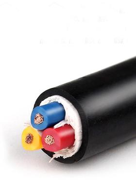 国标纯铜电线RVV软护套线2芯3芯4芯户外家用电缆线三相监控电源线