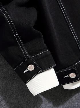 C 38584 Men's Classic Distressed Denim Jacket 破洞牛仔外套