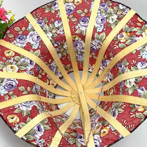 新款扇帽竹子折叠扇子帽户外遮阳帽扇子帽子两用折叠扇帽旅游帽子 - 图2