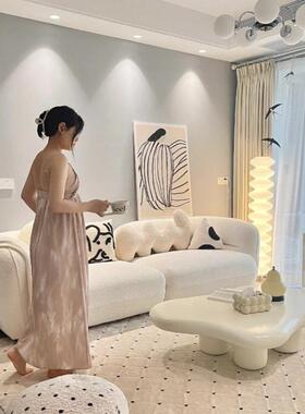 云朵茶几客厅家用简约现代奶油风小桌子2026年新款创意网红款