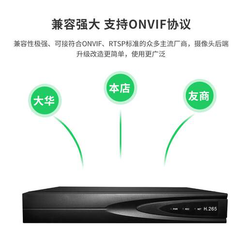 天视通H.265NVR网路高清数字硬碟录影机监控9/16/32路5MP储存减半 - 图0