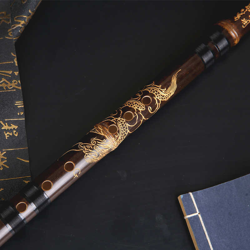 萧乐器专业演奏收藏级八孔/六孔gf调紫竹洞箫手工精制玉屏潇乐器 - 侯泽曲径商城