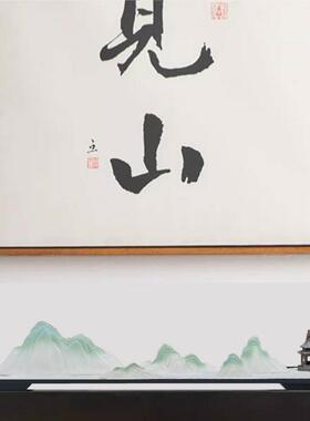 假山摆件新中式禅意摆设桌面鱼造景文创装饰品江假山摆件祇缸青此