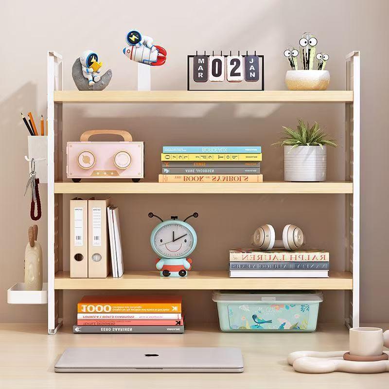 Hole board desktop storage rack dormitory desk bookshelf home study desk office desk multi-layer storage display rack
