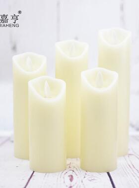 斜口摇摆电子蜡烛灯浪漫生日表白创意布置求婚led灯仿真假石蜡灯