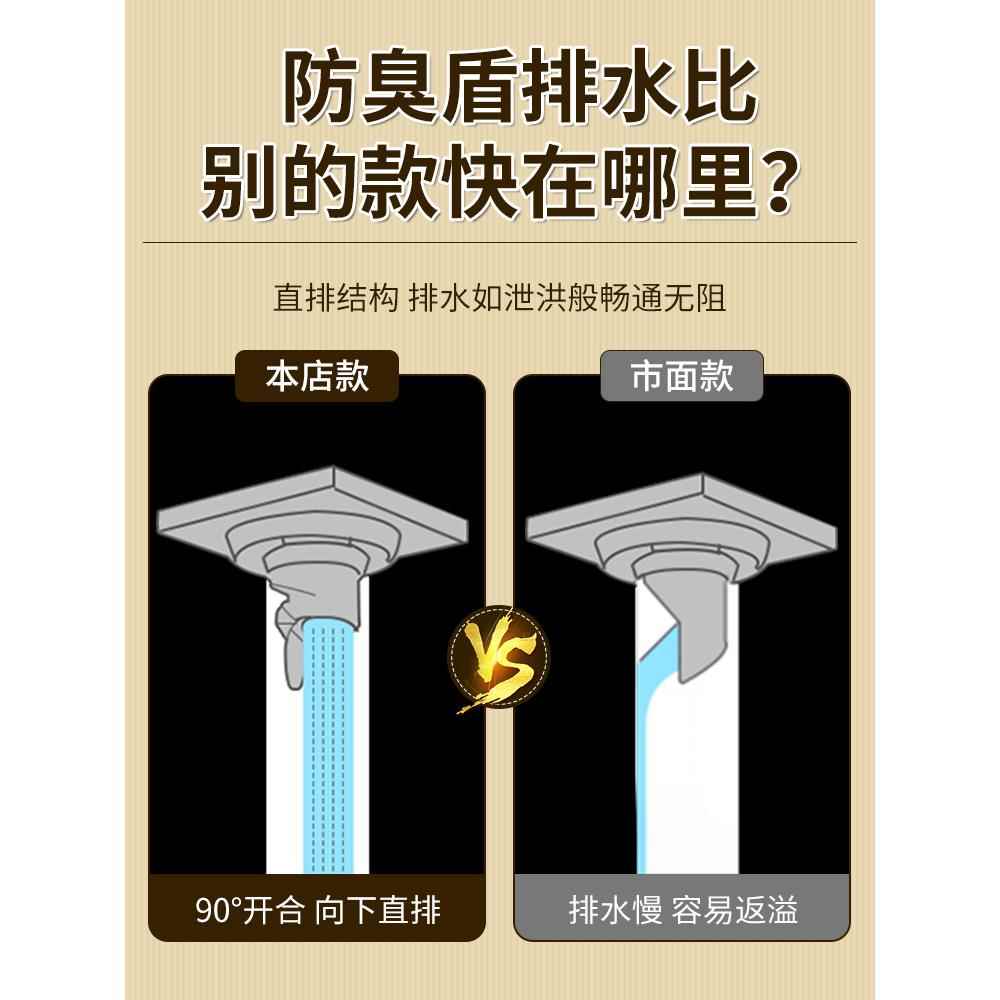 地漏防臭内芯通用卫生间下水道防返臭味神器厕所防虫堵口器密封盖