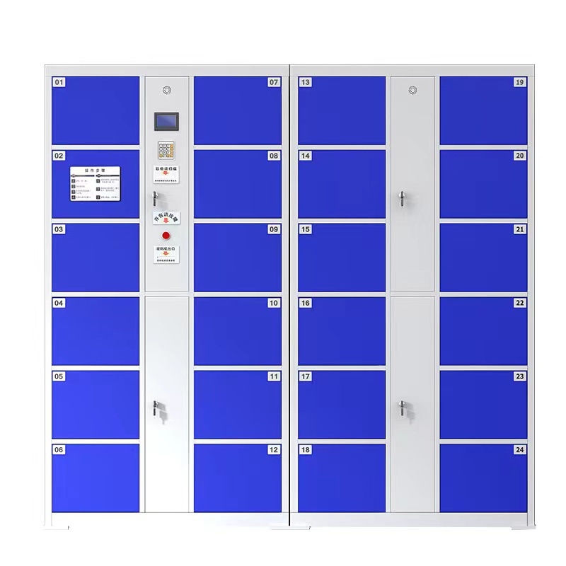 超市条码寄存柜厂家指纹密码储物柜商场电子存包柜微信手机存放柜-图3