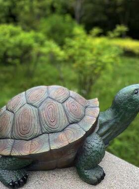 仿真乌龟摆件户外花园庭院别墅装饰品玻璃钢雕塑工艺品假山小动物
