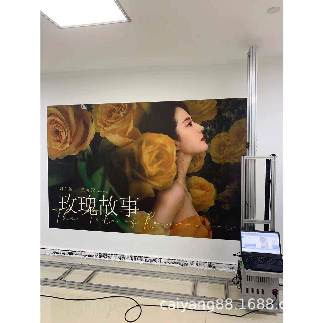 3D Intelligent Outdoor Wall Inkjet Printing Machine New Rural Cultural Wall 5D Printer Graffiti Painting Machine Good Equipment for Entrepreneurship