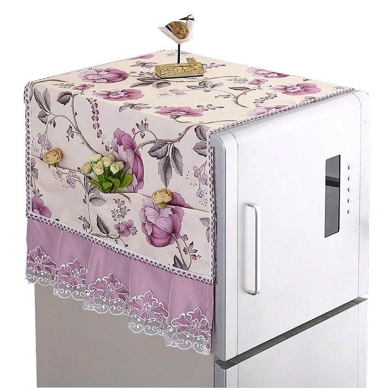 双开门单开门现代冰箱巾盖布简约高档家用洗衣机微波炉防尘盖巾布,淘宝优惠券,粉丝福利购,淘宝优惠卷