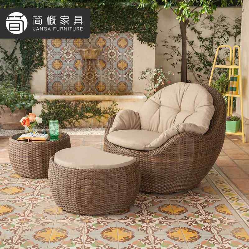 户别墅阳台懒人发椅院花庭园外藤编沙发茶几组合酒店民宿沙11沙发,淘宝优惠券,粉丝福利购,淘宝优惠卷