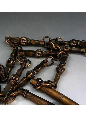 仿古铜佛KDY九节鞭器摆件武纯术鞭练功鞭古玩杂项铜收藏工艺头品