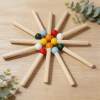 Matchstick hole board accessories colorful wooden stick DIY solid wood matchstick laminate decorative handmade materials