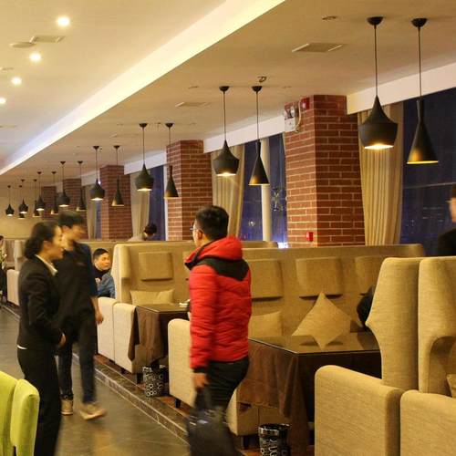 简约创意乐器吊灯三头北欧复古艺术咖啡厅吧台灯西餐厅单头小吊灯 - 图2