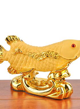 (厂家)招财金龙鱼汽车内装饰品车内车载树脂工艺品创意摆件