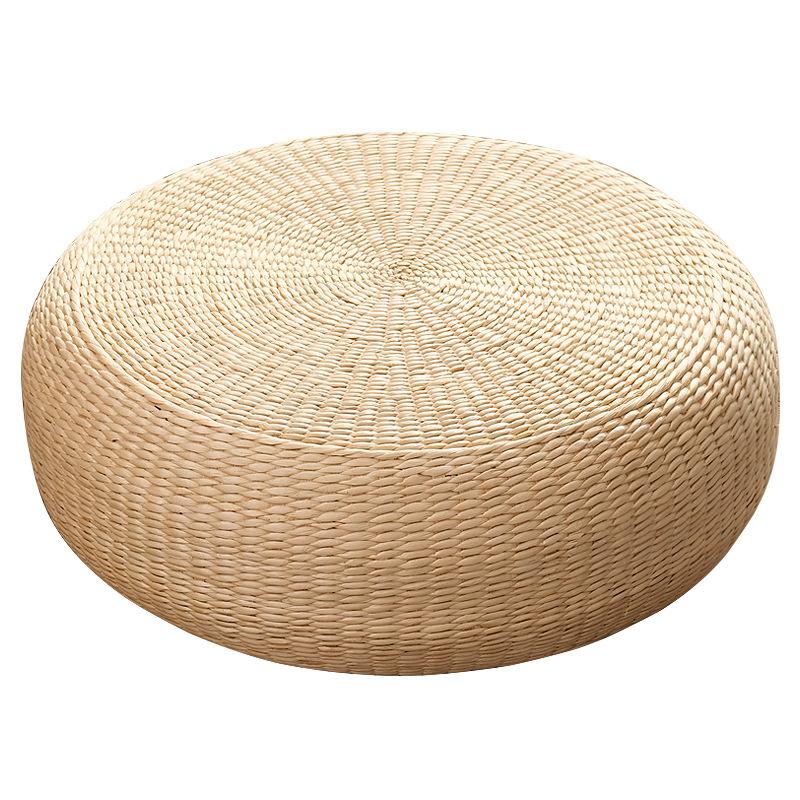 Cattail futon cushion meditation meditation futon balcony bay window woven straw mat Chinese culture handmade outdoor seat