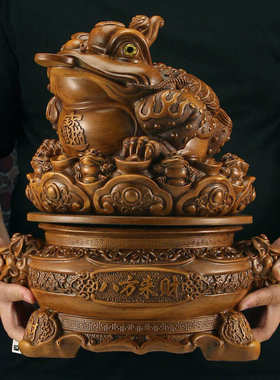 三足金蟾摆件家居客厅玄关酒柜装饰摆设公司前台店铺乔迁开业送礼