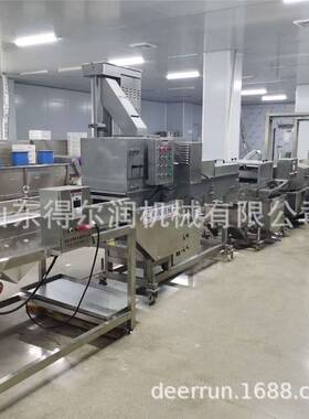 全自动土豆条上粉机 地瓜条裹粉机 冷冻裹粉薯条生产线 优质厂家