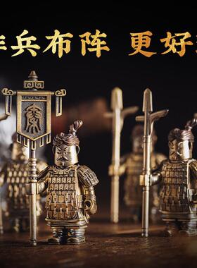 兵马俑丨琢匠原创国风大玩家磁吸金属人仔模型饰品创意桌面小摆件