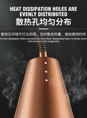 厂家直供豪华型不锈钢保温灯酒店自助餐用品熟食加热灯高档保温灯
