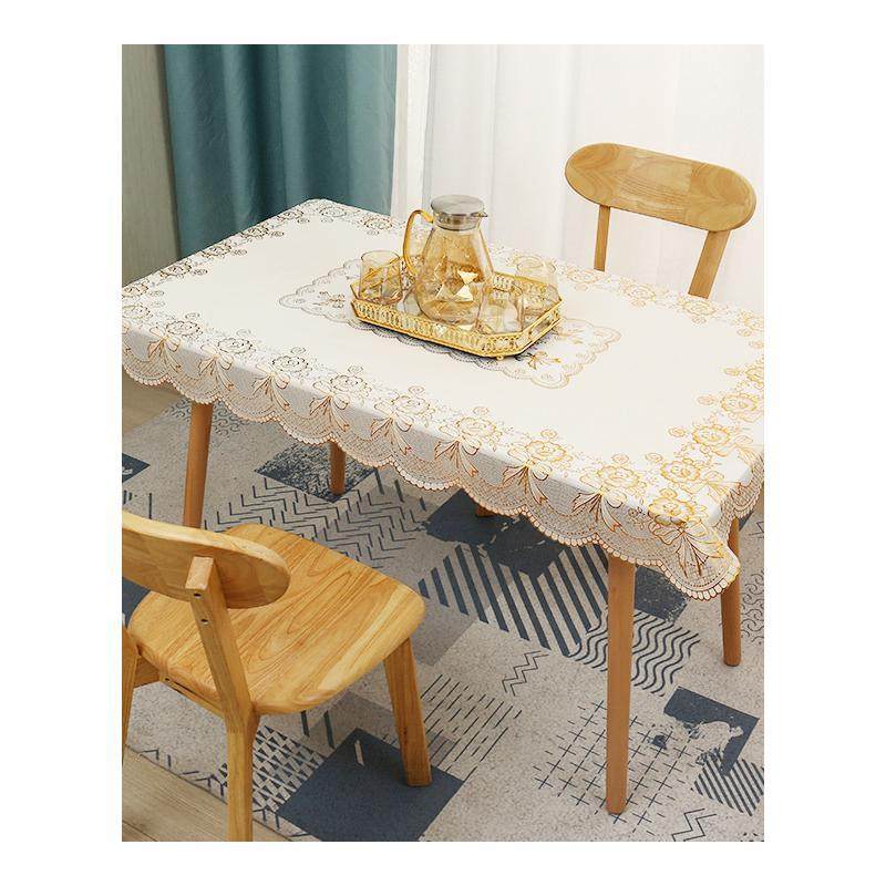 pvc烫金防水防烫免洗桌布长方形欧式桌布茶几垫台布圆形桌布方形,淘宝优惠券,粉丝福利购,淘宝优惠卷