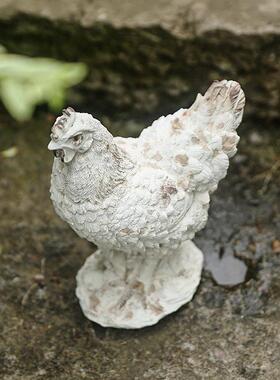 欧式仿真居树脂动物复节鸡摆古403件家别墅门口饰园艺户外庭院装