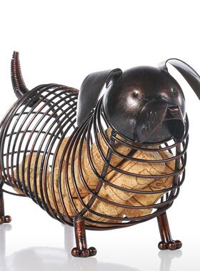 艺品工腊肠件A091-50瓶塞罐创意家居摆金现代属装饰美式风格