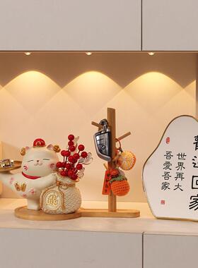 件招财猫入户玄钥匙收口纳摆门客厅家居鞋关柜电视柜乔QH-809B迁