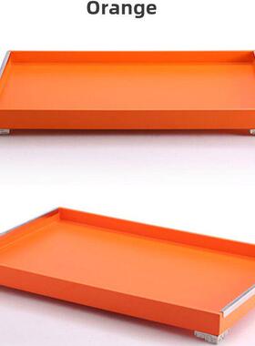 新中国风样板房客厅书房酒柜酒具浴室混搭装饰摆件黑金水果盘茶盘