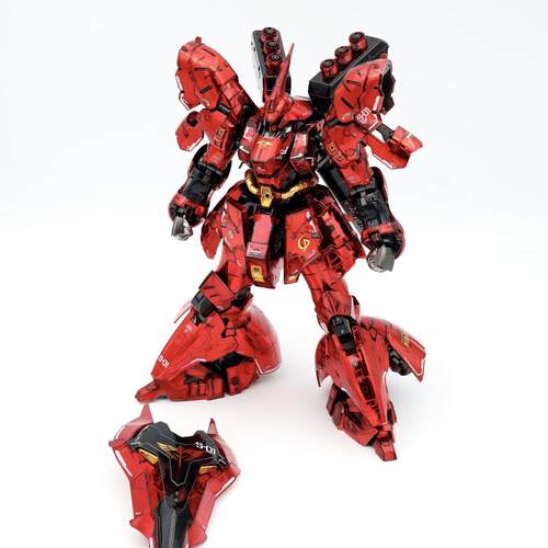 高高 RG机械电镀彩透沙扎比 1/144国产可动机甲拼装模型玩具 礼物 - 图0