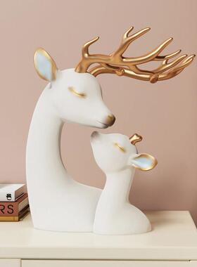简约鹿摆件高级感小众客厅茶几酒柜电视柜家居装饰品乔迁新居礼品