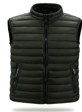 M 15102 Winter Men's Vest Stand Collar 排骨棉服马甲