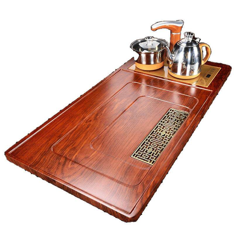 IYC home office tea table large tea number wooden tea tray automatic water pumping appliance four-in-one set