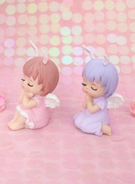 网红可爱安妮宝贝烘焙蛋糕装饰摆件卡通玩具天使儿童生日蛋糕摆件