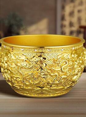 新品九龙金577-8766高海摆件招财纳聚摆宝盆乔迁开业福招财件端礼