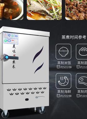 蒸饭柜商用电蒸箱蒸饭车220v家用小型全自动蒸饭机4盘6盘12盘蒸柜