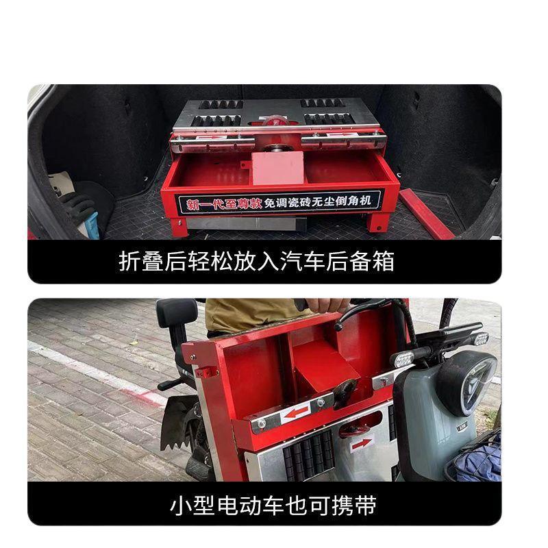 双电瓷机砖倒角体切割一海棠角高机精度全自动QZY岩板无尘倒角机 - 图3